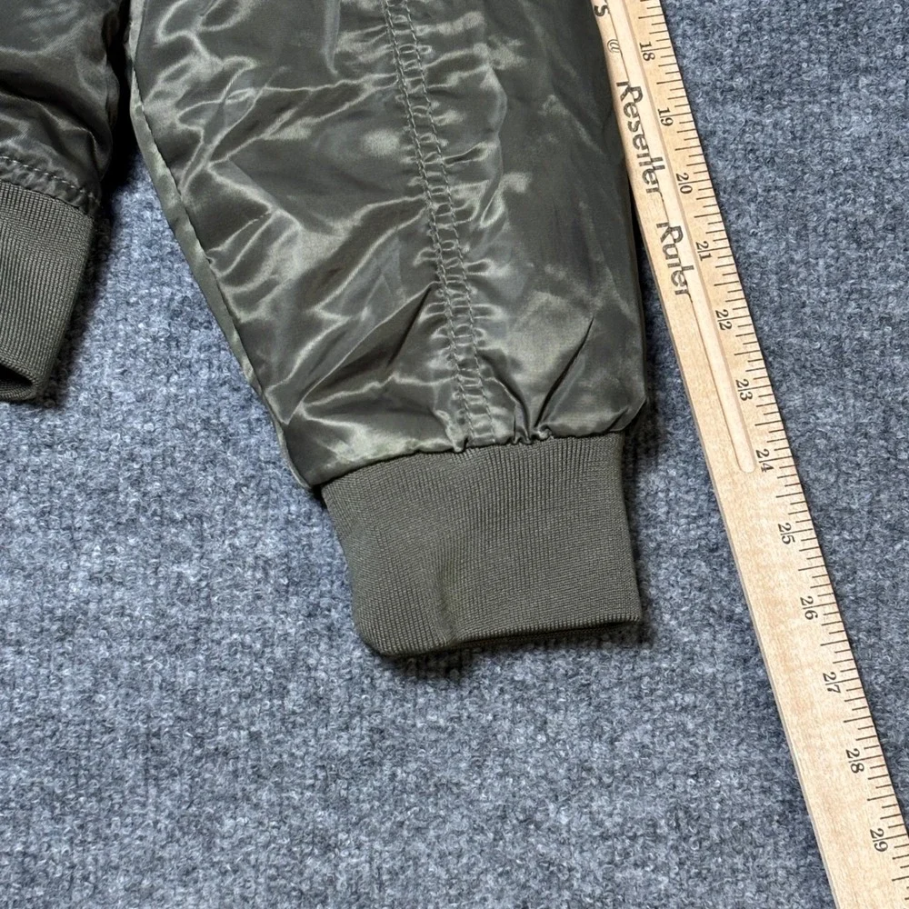 Southpole Kids Bomber Jacket NASA Space Explorer Sherpa‎ Lined Olive Green XL